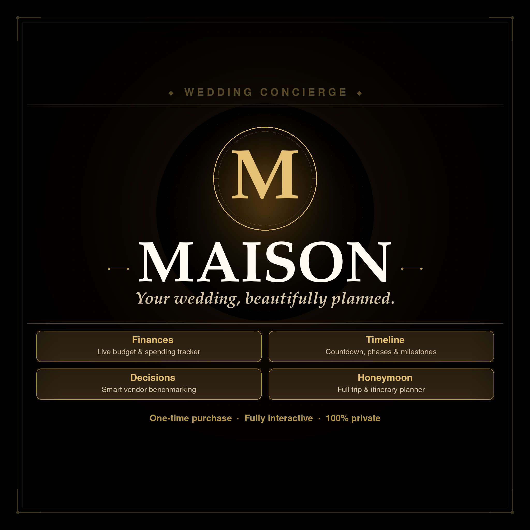 Maison Concierge: The Wedding Planning System